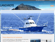 Tablet Screenshot of lanzarotefishing.com